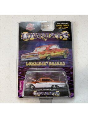 1999 Racing Champions 1/64 1960 Chevy Impala Lowriders Orange White 1/9,999 NEW